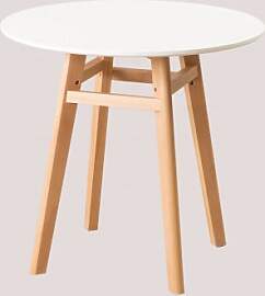 Runder Esstisch Aus Mdf Und Buchenholz Scand