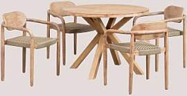 Runder Esstisch-set Ø100 Cm Und 4