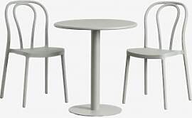Runder Gartentisch Ø70 Cm Und 2 Stühle Mizzi Set 