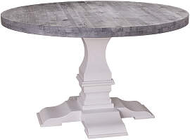 Runder Klostertisch - Eichenplatte natur