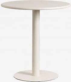 Runder Küchentisch Ø70 Cm Aus Eisen Mizzi Beige
