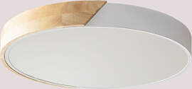 Runder Led-deckenleuchte Aus Eisen Jan Weiss -
