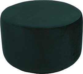 Runder Pouf BOBBY Microfaser-Kunstleder PRESTON