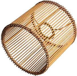 Runder Rattan Lampenschirm Boho,Lampenschirm für