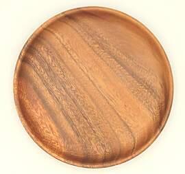 runder Teller aus Holz 15 20 25 30 cm Akazienholz