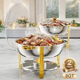 Rundes 8QT Chafing Dish Buffet-Set,