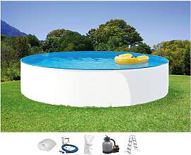 Rundpool CLEAR POOL "MIAMI", weiß,