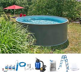 Rundpool KONIFERA "NIZZA 2", grau