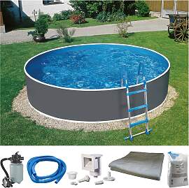 Rundpool KONIFERA "VEGAS 1", grau,