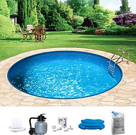 Rundpool MY POOL BWT "HOLIDAY", weiß,