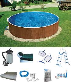 Rundpool MY POOL BWT "MAONI 4", braun