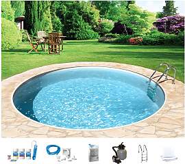 Rundpool MY POOL BWT "mit sandfarbener Folie