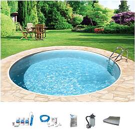 Rundpool MY POOL BWT "mit sandfarbener Folie
