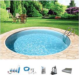 Rundpool MY POOL BWT "mit sandfarbener Folie