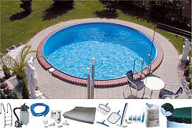 Rundpool MY POOL BWT "PREMIUM", weiß,