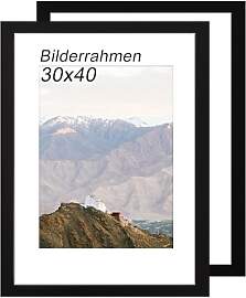 RUN HELIX Bilderrahmen 30x40 Schwarz 2er Set –