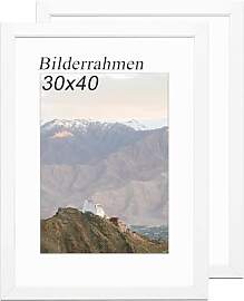 RUN HELIX Bilderrahmen 30x40 Weiss 2er Set –