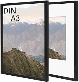 RUN HELIX Bilderrahmen A3 Schwarz 2er Set – A3