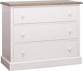 Rustikale Landhaus Kommode mit drei Schubladen