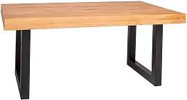 Rustikaler Esstisch mit Kufen-Metallgestell 210 x