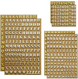 Ruvan 18 Blätter Kleine Buchstabenaufkleber Für