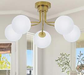 Rviezza Modern Kronleuchter Gold Deckenleuchte