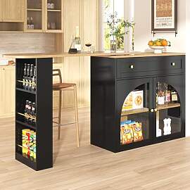 Rvjiahe Ausziehbarer Bartisch mit