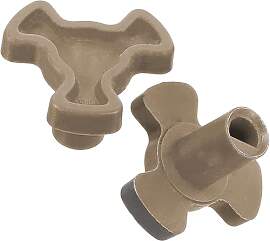 Ryaupy 2PCS Mikrowellen Drehbarer Teller Koppler - 