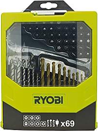 RYOBI 69-teiliges Zubehörset Bohren u. Schrauben