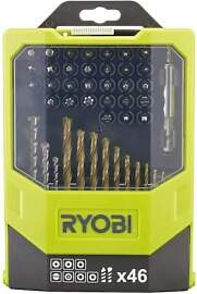 RYOBI Bohrer- und Bit-Set RAK46MIX, 46-teilig,