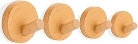 Ryvera 4er-Pack Holz kleiderhaken wand – Ohne