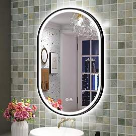 S'bagno Badspiegel mit Beleuchtung Oval
