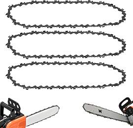 Sägeketten 30cm, 3 Stück 3/8" LP 45
