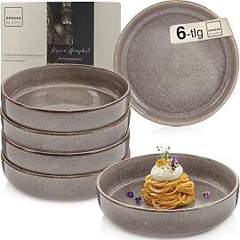 SÄNGER Kairo Graphit | Pastaschalen 6 teilig, 6x