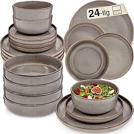 SÄNGER Kairo Graphit | Tafelservice 24 tlg,