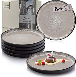 SÄNGER Luxor | Dessertteller 6 teilig, Steingut