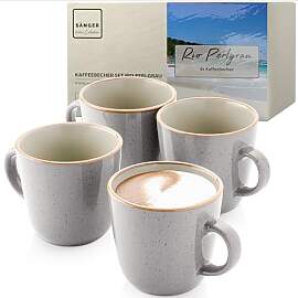 SÄNGER Rio Perlgrau | Kaffeebecher 4 teilig,