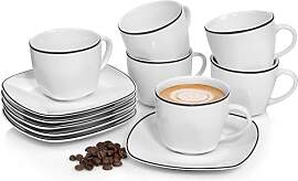 SÄNGER | Tassen Set mit Untertasse Bilgola Black