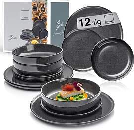 SÄNGER | Teller Set Bali 12 tlg, Geschirrset 4