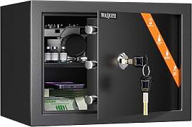 Safe Tresor mit Schlüssel, WASJOYE Möbeltresor