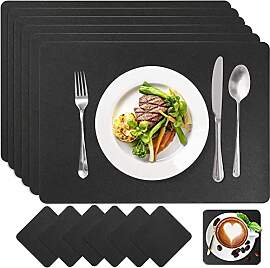 Sagittar Premium Tischset aus Leder-Imitat