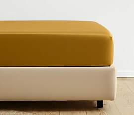 SALAD HOUSE Spannbettlaken 90x200 Gelb mit extra