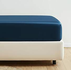 SALADHOUSE Spannbettlaken 140x200 Blau mit extra