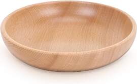 Salatschüssel aus Holz, Obstschale aus Holz,