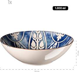 Salatschüssel-Set, Iberico Blue