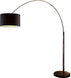SALESFEVER Bogenlampe "Aija", schwarz,