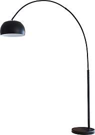 SALESFEVER Bogenlampe "Tinus", schwarz,