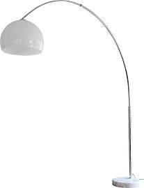 SALESFEVER Bogenlampe, weiß (weiß, chromfarben), 