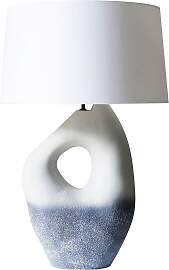 SALESFEVER Tischleuchte "Keramik", blau
