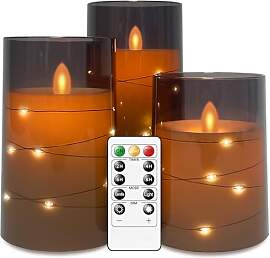 salipt LED Kerzen mit Fernbedienung Timer Funktion 